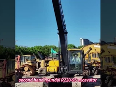 Оригинальный южнокорейский экскаватор Hyundai R220-9 Подержанный гидравлический экскаватор